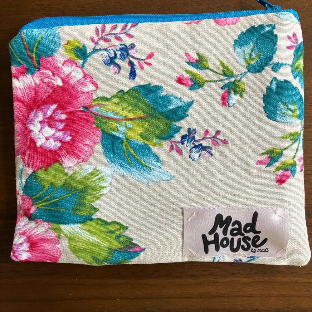 Handmade Makeup Pouch | Lined Zipper Bag